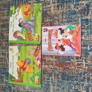 Disney Fictional Set of 3 Books, Winnie the Pooh & Mickey Mouse